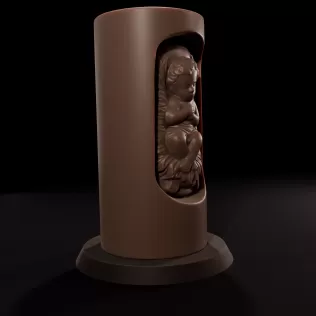 Baby Jesus in Candle - Model thumbnail 4