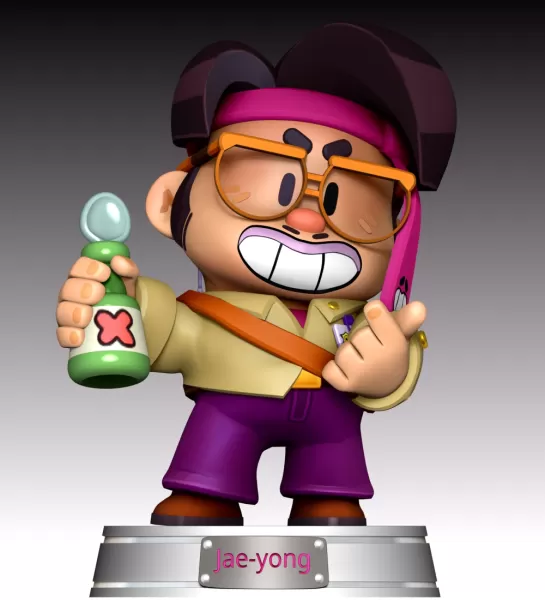 Jae-yong - Brawl Stars - Model preview 2