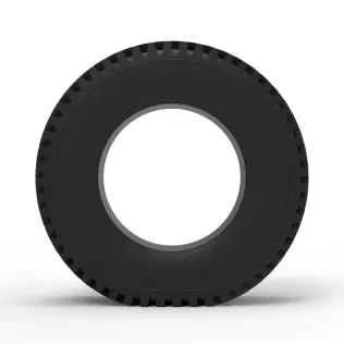 Tractor tire deflated Scale 1:25 - Model thumbnail 5