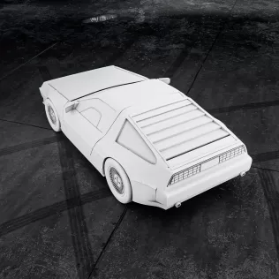 DMC DeLorean #RoZ - Model thumbnail 3