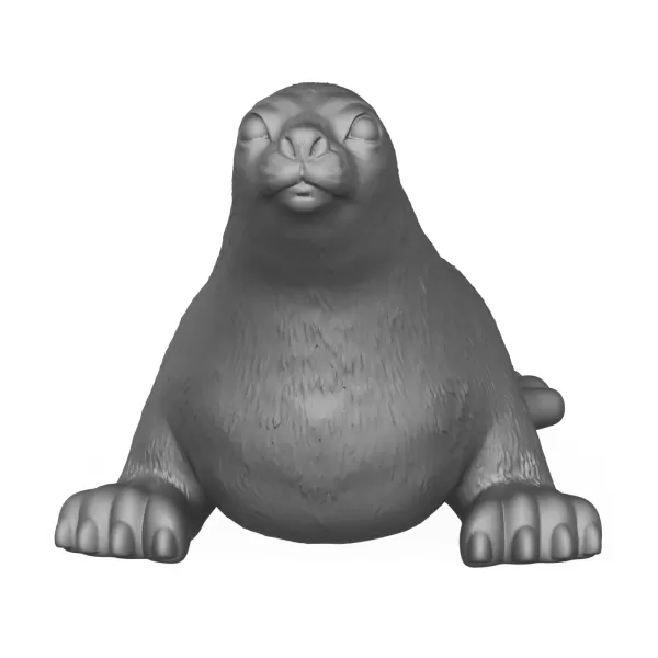 Seal Fish 3D Print Model - Model preview 2