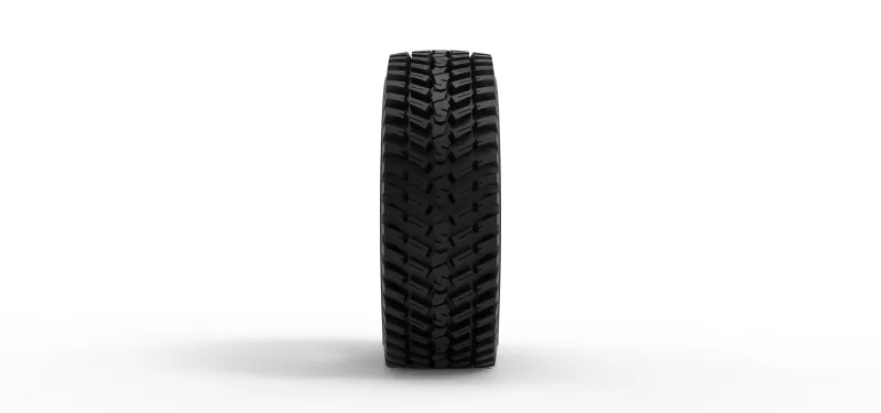 Tractor tire deflated Scale 1:25 - Model preview 4