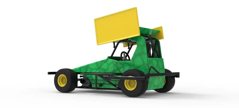 BriSCA Micro Formula 2 Stock Car Scale 1:16 - Model preview 12