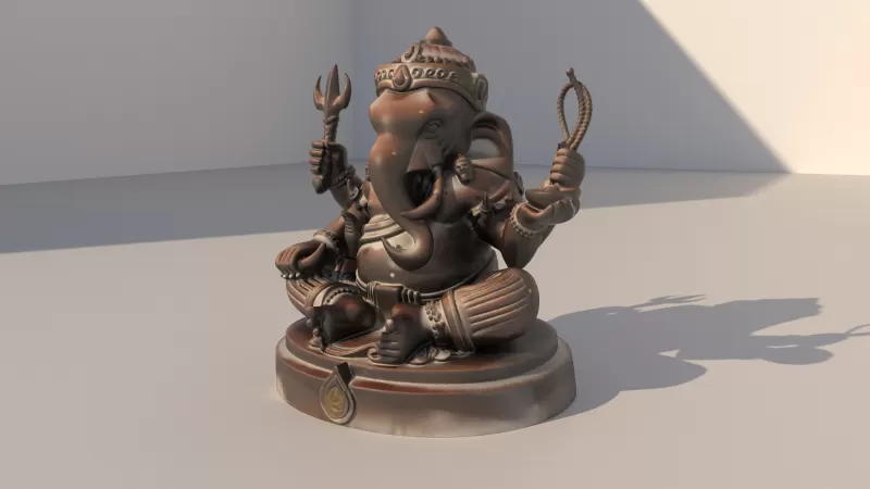 Ganesha statue - Model preview 2