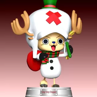 Tony Tony Chopper XMas - Model thumbnail 2