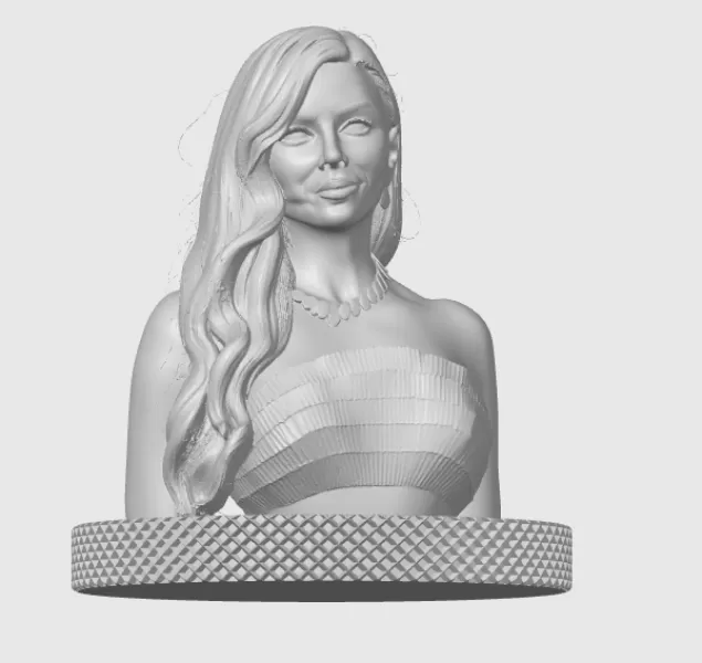 Eva Longoria 3D Bust Print - Model preview 2