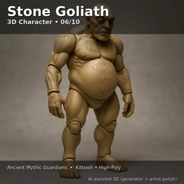 Ancient Mythic Guardians – 10x High-Poly Character Pack - Model preview 12