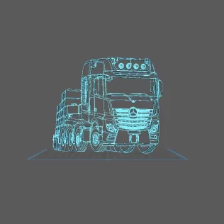 Truck - Mercedes Benz Wall Art