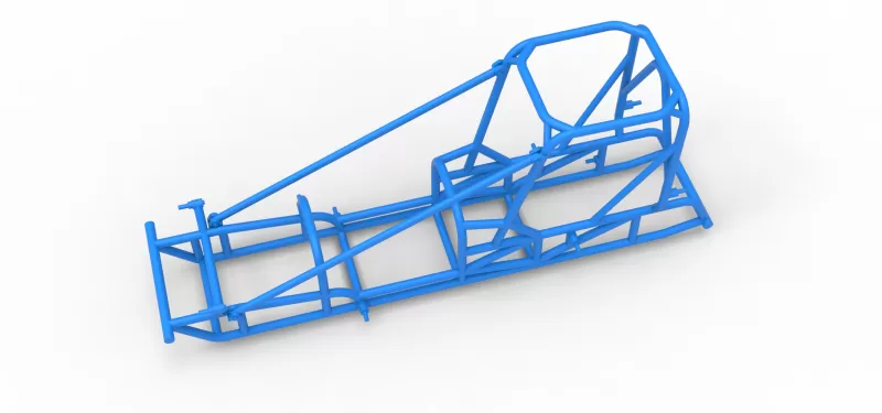 Frame of Dirt Silver Crown Champ car Scale 1:25 - Model preview 2