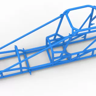 Frame of Dirt Silver Crown Champ car Scale 1:25 - Model thumbnail 2