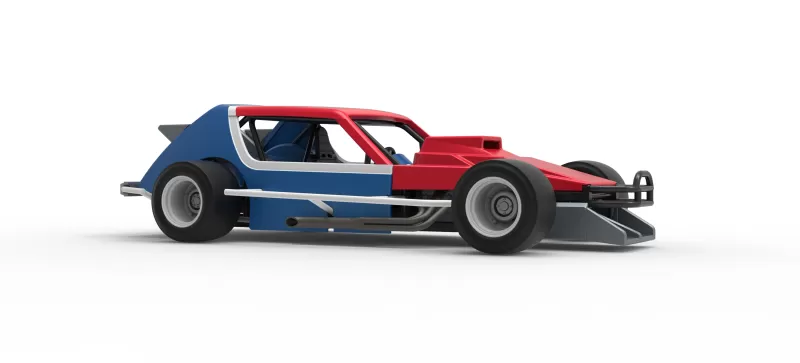 Vintage Asphalt Modified stock car V10 Scale 1:25 - Model preview 25