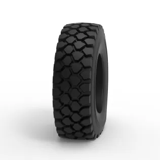 Offroad tire 75 deflated Scale 1:25 - Model thumbnail 3
