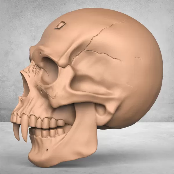 Monster Man Skull - Model preview 4