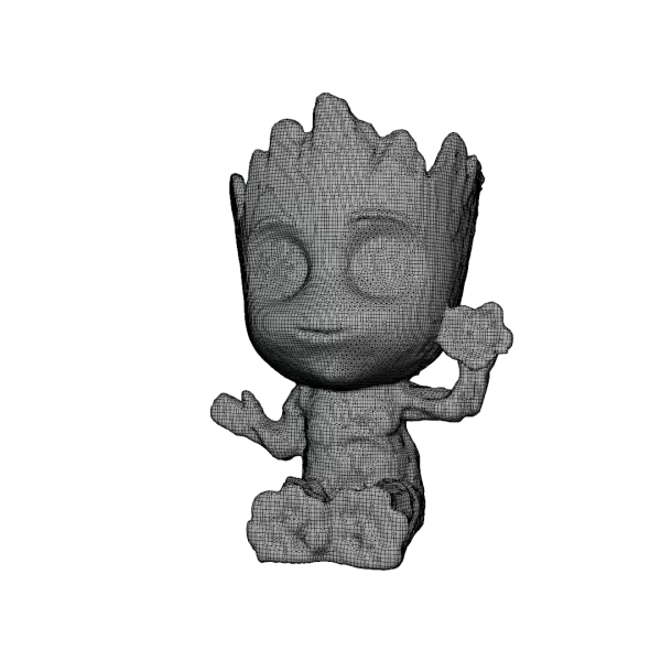 Grut 3D Model - Fantasy Cartoon Character Adorable Tree Spirit - Model preview 4