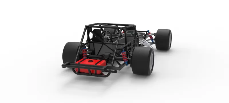 Vintage Asphalt Modified stock car Base V9 Scale 1:25 - Model preview 18
