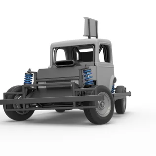New Zealand Ministock car while turning Scale 1:25 - Model thumbnail 6