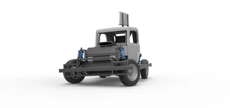 New Zealand Ministock car while turning Scale 1:25 - Model preview 6