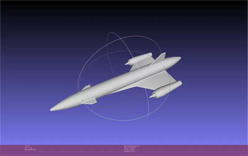 ESA Invictus Hypersonic Spaceplane Model - Model preview 7