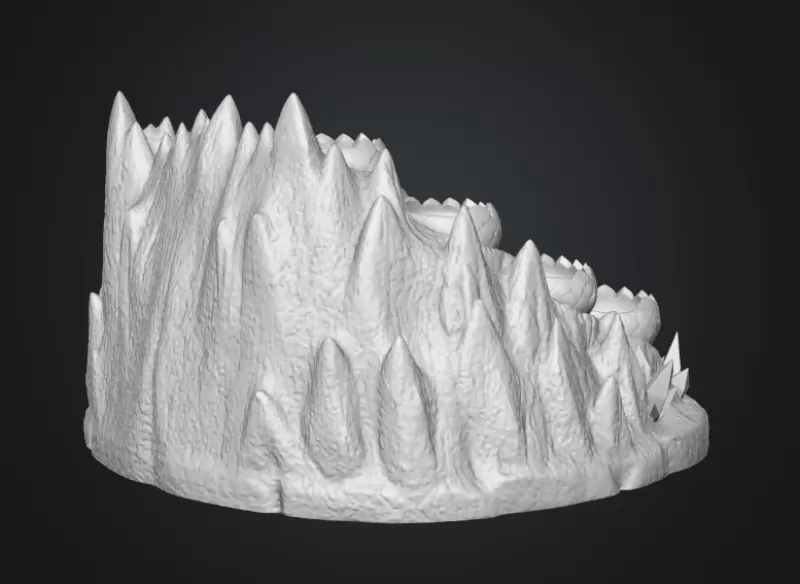 Volcanic Dragon Egg Mountain Organizer STL File for 3D Print - Model preview 15