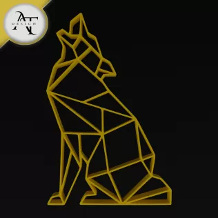 Wolf - Geometric - 2D Wall Art Decor