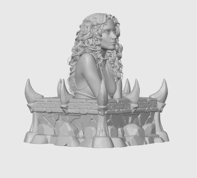 Gabriela Andrada 3D Bust Print - Model preview 10