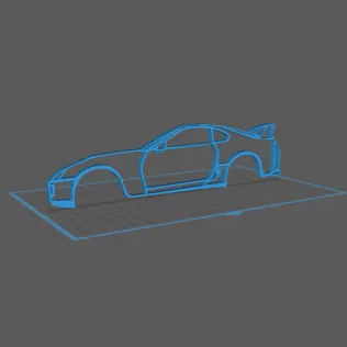 Toyota - Supra MK4 Wall Art - Model thumbnail 1