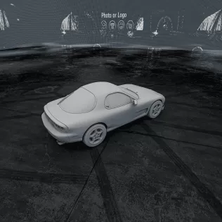 Mazda RX-7 (1978) – 3D Printable Car Model - Model thumbnail 3