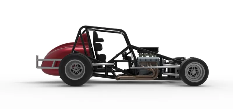 Pavement Silver Crown Car Base Version 3 Scale 1:25 - Model preview 22
