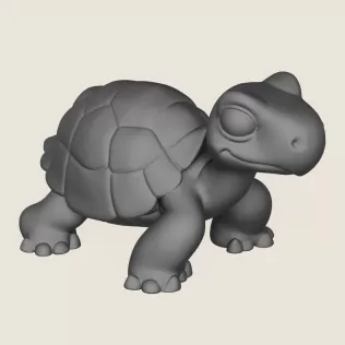 Turtle Toy Print Ready 3D Model - Model thumbnail 4