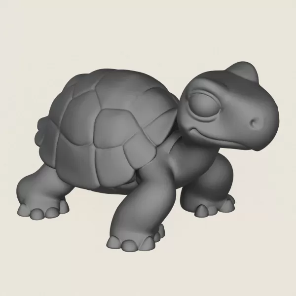 Turtle Toy Print Ready 3D Model - Model preview 4
