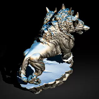 Cerberus Three-Headed Hellhound #RoZ - Model thumbnail 11