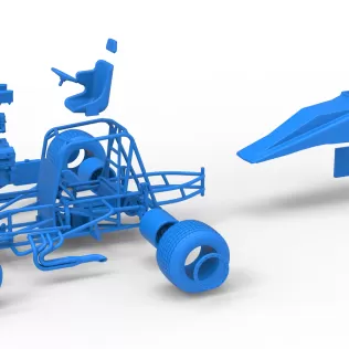 Vintage Dirt Silver Crown Car Scale 1:25 - Model thumbnail 28