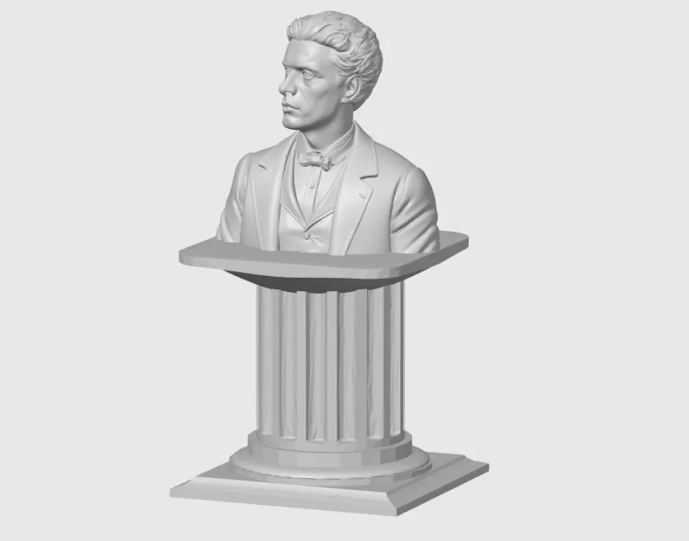 Vasil Levski 3d STL (Васил Левски) - Model preview 1