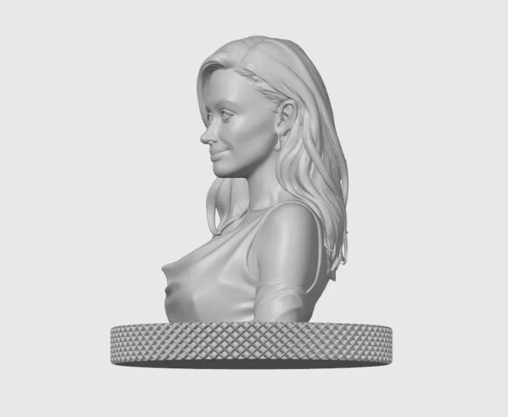 Emmy Rossum 3D Model Print - Model preview 5