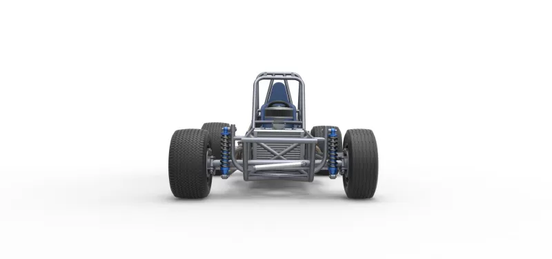 Vintage Dirt Modified stock car Base Version 5 Scale 1:25 - Model preview 7