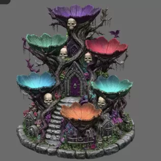 Haunted Hollow Gothic Organizer STL File for 3D Print - Model thumbnail 6