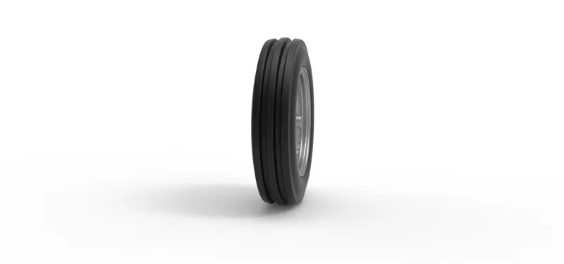 Front tractor wheel Version 3 Scale 1:25 - Model preview 3