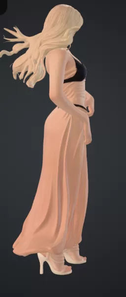 frau am strand - Model preview 3