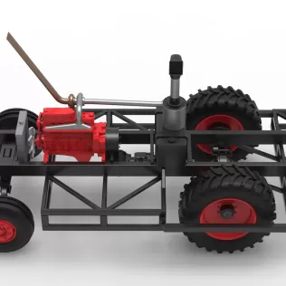 Chassis of Racing Combine Harvester Scale 1:25 - Model thumbnail 18