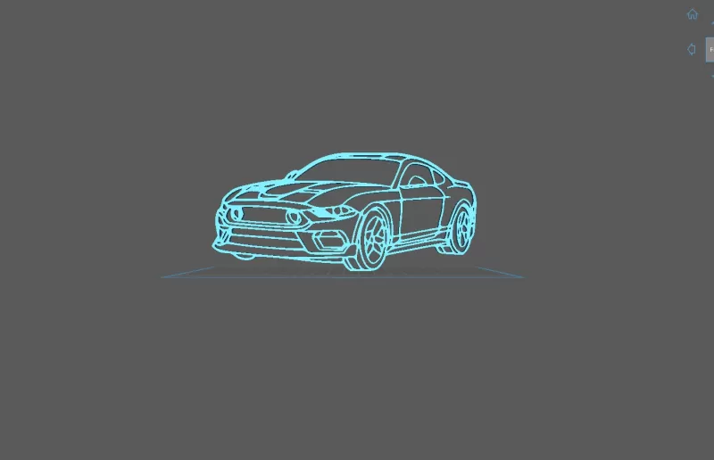 Ford - Mustang Mach 1 Wall Art - Model preview 2