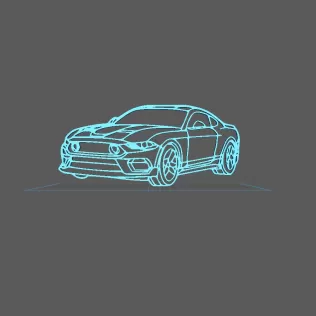 Ford - Mustang Mach 1 Wall Art