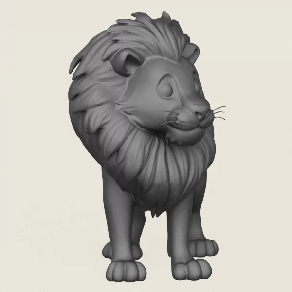 The Lion King Print Ready 3D Model - Model preview 2