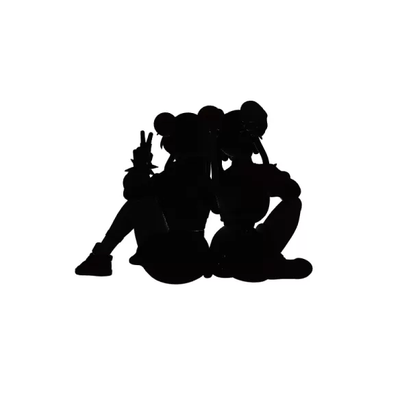 Two Fighter Girls 3D Model - Model preview 2