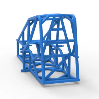 Frame of Three Quarter Midget Scale 1:25 - Model thumbnail 10