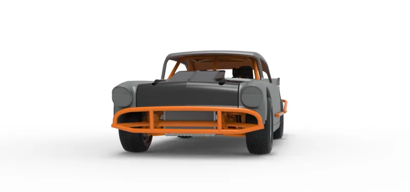 Vintage Dirt Modified stock car Version 9 Scale 1:25 - Model preview 6