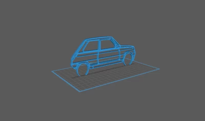 Renault - R5 Alpine Wall Art - Model preview 2