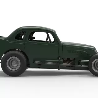 Vintage Dirt Modified stock car while turning Scale 1:25 - Model thumbnail 22