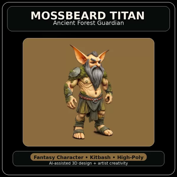 Forest Folk Legends – Fantasy Character Kitbash Collection - Model preview 10