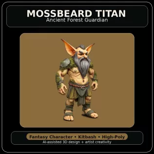 Forest Folk Legends – Fantasy Character Kitbash Collection - Model thumbnail 10