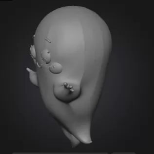 Cute ghost - Model thumbnail 2